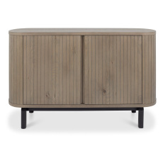 Luma Grey Oiled Oak & Peppercorn Narrow Sideboard