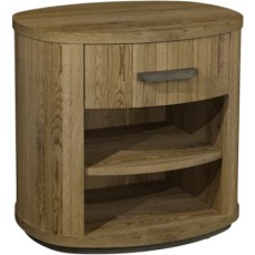Luma Knotty Oak & Weathered Oak 1 Drawer Nightstand
