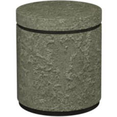 Luma Storage Stool - Pearl Velvet Fabric