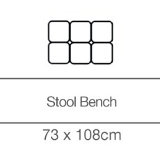 Kingsley Square Stool (73 x 108cm) by 3C Candy Kingsley Square Stool (73 x 108cm) by 3C Candy