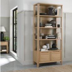 Chester Oak Open Display Unit by Bentley Designs