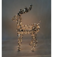 LED Gold Foil Reindeer 600L 60cms