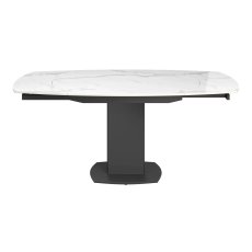 Olivia White Gloss Ceramic 119-179cm Extending Dining Table