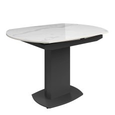 Olivia White Gloss Ceramic 119-179cm Extending Dining Table