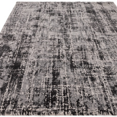 Kuza Abstract Black Rug by Asiatic Kuza Abstract Black Rug by Asiatic