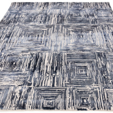 Kuza Portrait Navy Rug by Asiatic Kuza Portrait Navy Rug by Asiatic