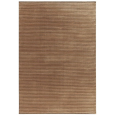 Kuza Plain Stripe Terracota Rug By Asiatic