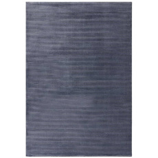 Kuza Plain Stripe Navy Rug By Asiatic