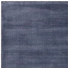 Kuza Plain Stripe Navy Rug By Asiatic