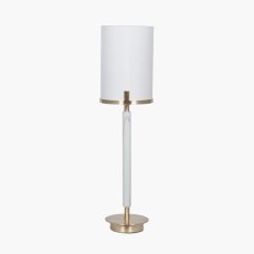 Champagne Gold Metal & Marble Effect Table Lamp