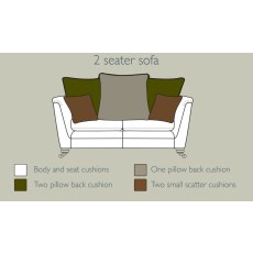Darcey 2 Seater Pillow Back Sofa by Alstons
