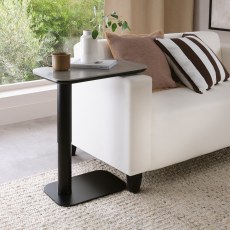 Rilo Height Adjustable Sofa Table (Grey Sintered Stone) by Bentley Designs