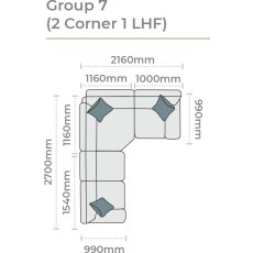 Tennessee 2 Corner 1 Sofa (LHF) by Alstons