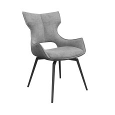 Pair of Raphael Swivel Dining Chairs (Grey)