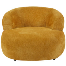 Missy Swivel Accent Chair (Mustard Fabric)