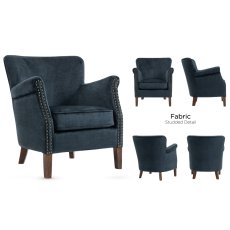 Harlen Armchair (Deep Ocean Fabric)