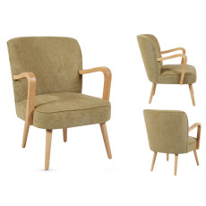 Eloise Accent Chair (Forest Green Fabric)