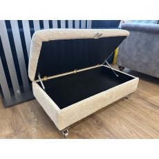 Olly Legged Ottoman by Alstons (Showroom Clearance)