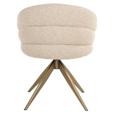 Zendaya Swivel Dining Chair (Biscotti) by Richmond Interiors