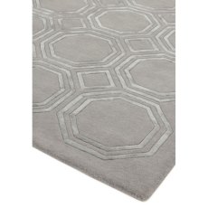 Nexus Octagon Silver Rug by Asiatic