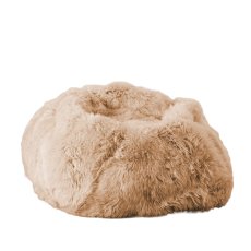 Beige Sheepskin Beanbag XXL