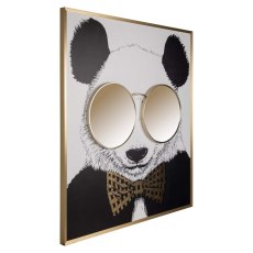 Panda Wall Art Black/Gold