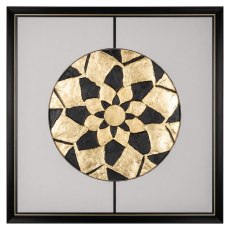 Sun Wall Art Black/Gold