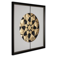 Sun Wall Art Black/Gold