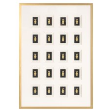 Bear Wall Art Black/Gold