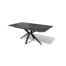 Haku 7115 100x180 Ext 230 Black Ceramic Electric Extending Dining Table