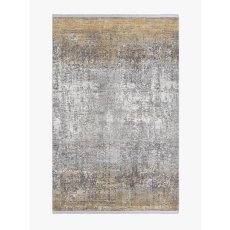 Toros Distressed Ombre Gold/Silver Rug by Gooch