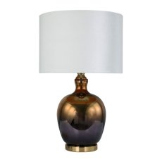 Glass Table Lamp Copper 58cm