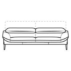 Dolce 242cm Sofa by Calia Italia