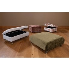 Charley Legged Ottoman by Alstons Charley Legged Ottoman by Alstons