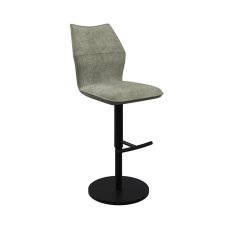 Como Swivel Gas-Lift Bar Stool (Green Fabric)