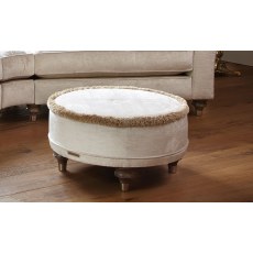 Harvard Round Footstool by Duresta