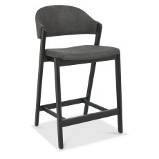 Regent Peppercorn Bar Stool (Dark Grey Velvet) by Bentley Designs Regent Peppercorn Bar Stool (Dark Grey Velvet) by Bentley Designs