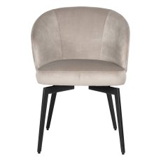 Amphara Dining Chair - Khaki Velvet FR - by Richmond Interiors