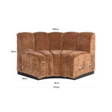 Hillpark Round Corner Dining Bench (Customised Fabrics) by Richmond Interiors Hillpark Round Corner Dining Bench (Customised Fabrics) by Richmond Interiors