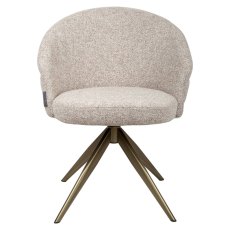 Zendaya Swivel Dining Chair - Cayenne Brown FR - by Richmond Interiors Zendaya Swivel Dining Chair - Cayenne Brown FR - by Richmond Interiors