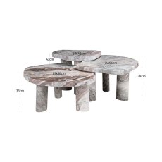 Camino Coffee Table - Blush Beige (Set of 3) by Richmond Interiors Camino Coffee Table - Blush Beige (Set of 3) by Richmond Interiors