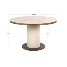 Dining Table Tivoli White 130cm by Richmond Interiors Dining Table Tivoli White 130cm by Richmond Interiors