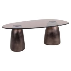 Hayden Oval Coffee Table - Bronze - by Richmond Interiors