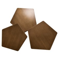Hexa Coffee Table - Brushed Gold - (Set of 3) by Richmond Interiors Hexa Coffee Table - Brushed Gold - (Set of 3) by Richmond Interiors