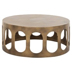 Du Pont Coffee Table - Brushed Gold by Richmond Interiors
