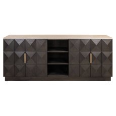 Sideboard Claremont Brown 4 Door 2 Shelf by Richmond Interiors Sideboard Claremont Brown 4 Door 2 Shelf by Richmond Interiors