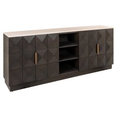 Sideboard Claremont Brown 4 Door 2 Shelf by Richmond Interiors Sideboard Claremont Brown 4 Door 2 Shelf by Richmond Interiors