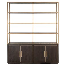 Display Cabinet Carter Brown Large 4 Door by Richmond Interiors Display Cabinet Carter Brown Large 4 Door by Richmond Interiors