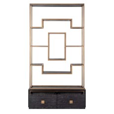 Display Cabinet Hunter Black Rustic by Richmond Interiors Display Cabinet Hunter Black Rustic by Richmond Interiors