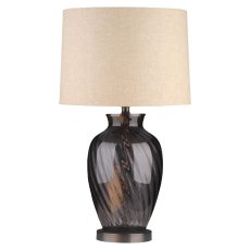 Table Lamp Rowan Smoke by Richmond Interiors Table Lamp Rowan Smoke by Richmond Interiors
